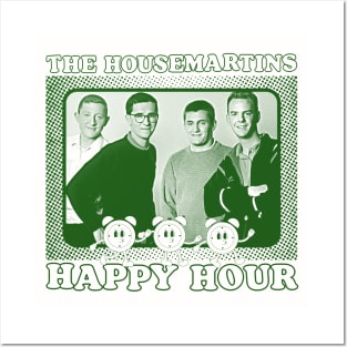 The Housemartins / Happy Hour / Original Retro Design Posters and Art